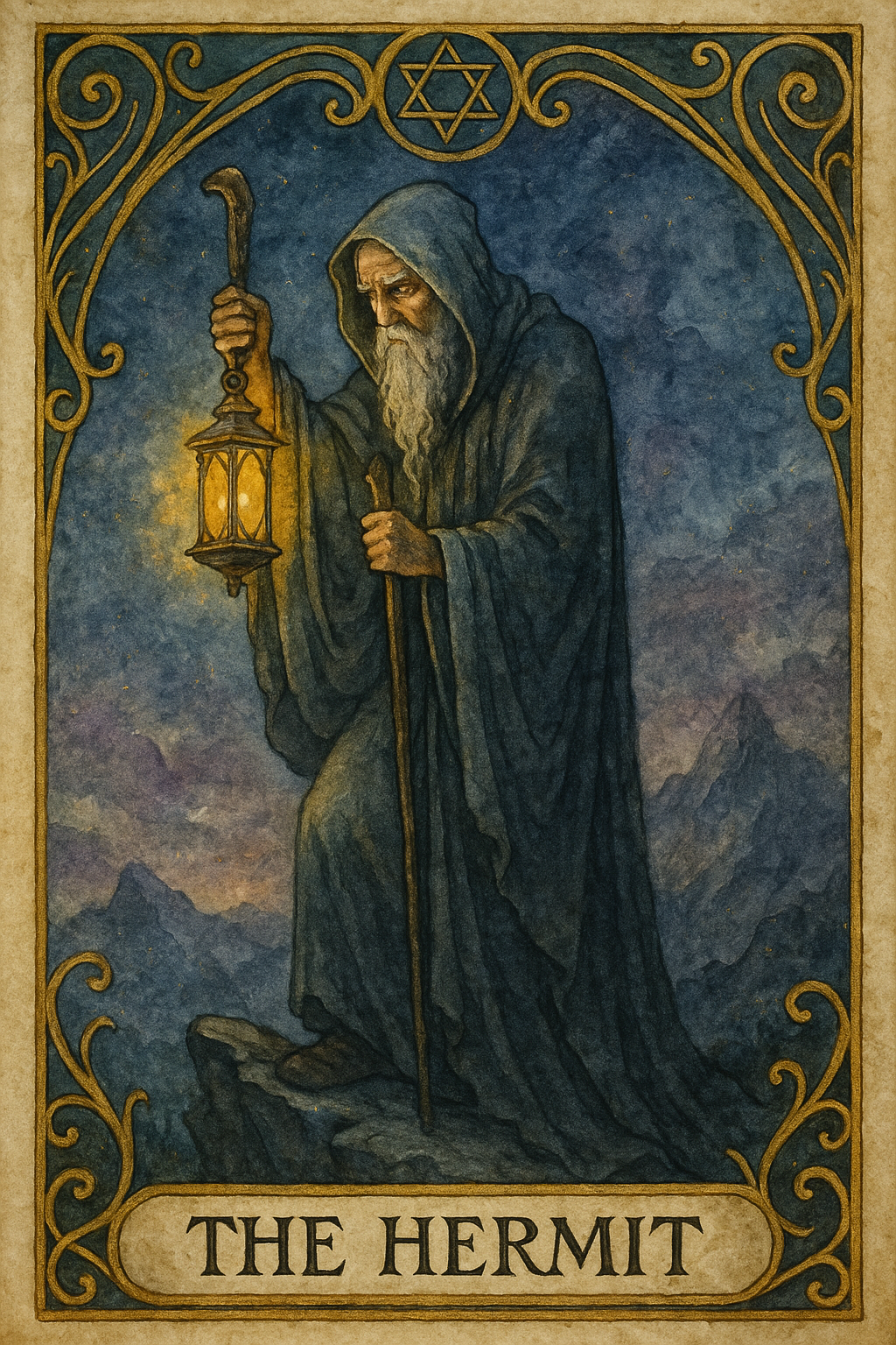 The Hermit Tarot Card